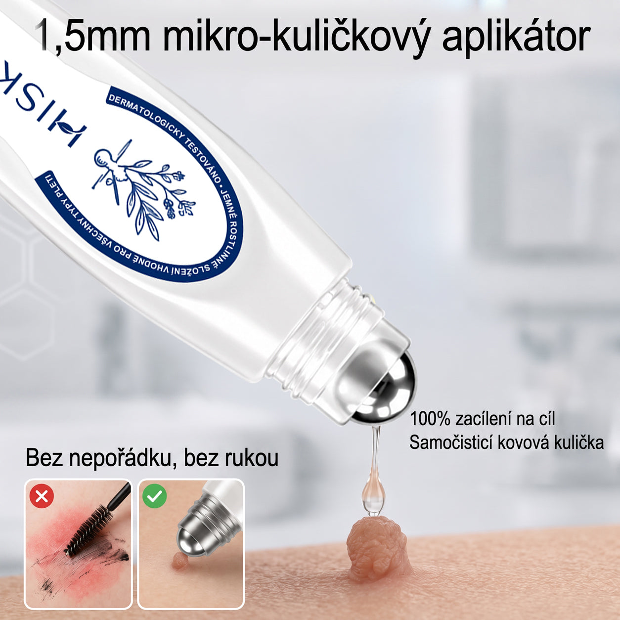 Oficiální značkový obchod | 🎄🎄Hiskin® 7denní odstraňovač skvrn a pigmentových skvrn (Bezbolestný rollerball bez jizev)