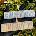 Bubble Letter Iced Out Custom Name Necklace for Men Prong Setting Personazlied Pendant Hip Hop Jewelry