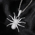 TUHE Unisex Spider Pendant Moissanite 925 Pendant Iced Out Moissanite Gold Silver Color Charm Hip Hop Fine Jewelry