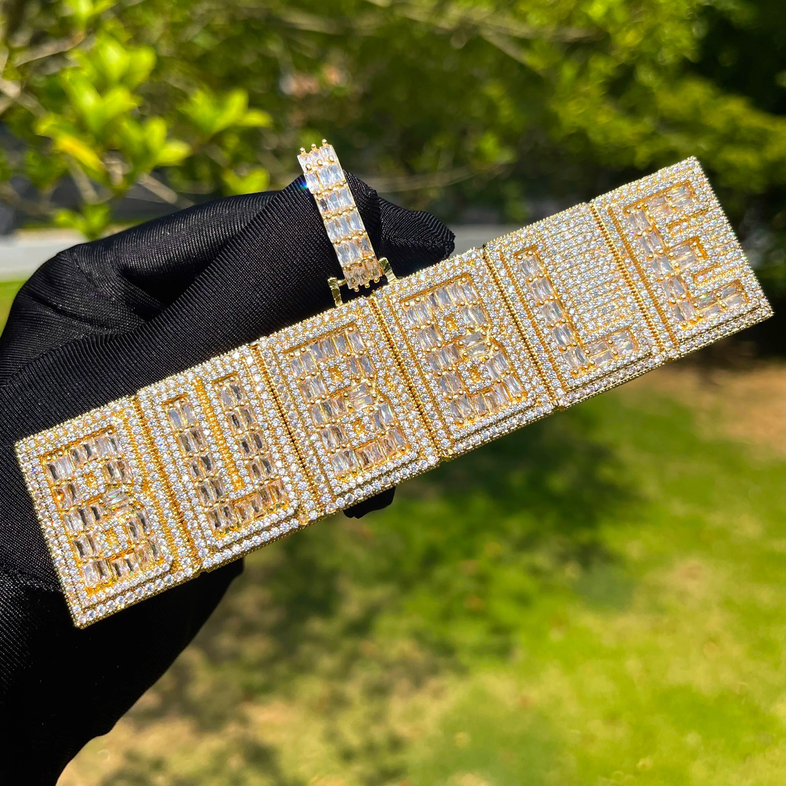 Bubble Letter Iced Out Custom Name Necklace for Men Prong Setting Personazlied Pendant Hip Hop Jewelry